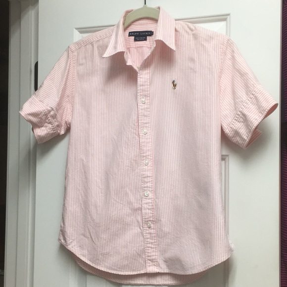 Ralph Lauren Tops - Pink Polo Button up Shirt